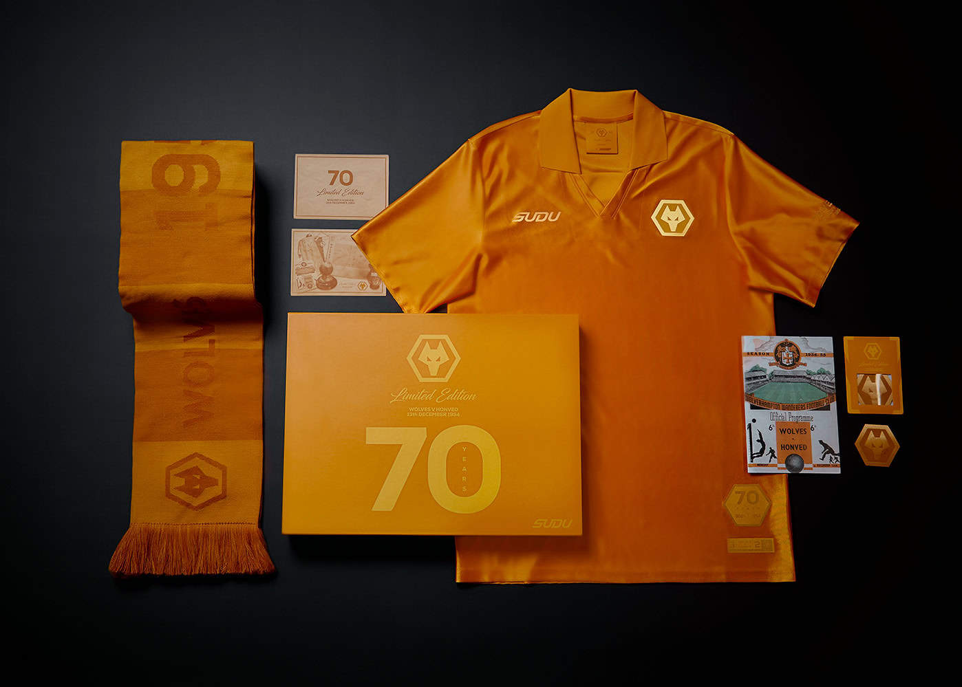 Wolves v Honved 1954 70th Anniversary Boxed Shirt​ (Special Edition)​